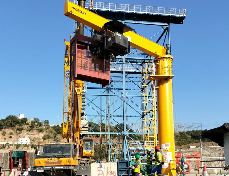5t-41m Jib crane for Dam maintenance