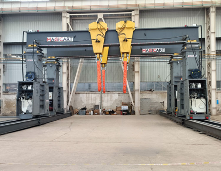 500T Hydraulic Gantry Crane Delivered to Russia with EAC Certification for Extreme Low-Temperature Operation
