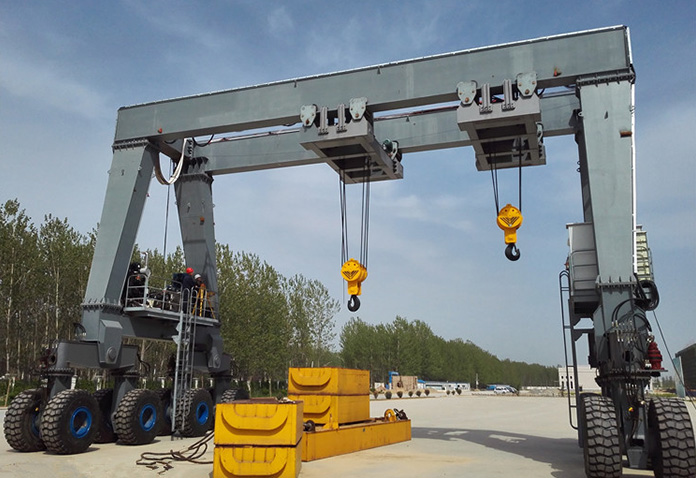 Rubber Tyre Double Beam Gantry Crane