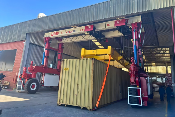 MAGICART 50T Rubber Tyre Gantry Crane Receives Excellent Feedback from Brazilian Client