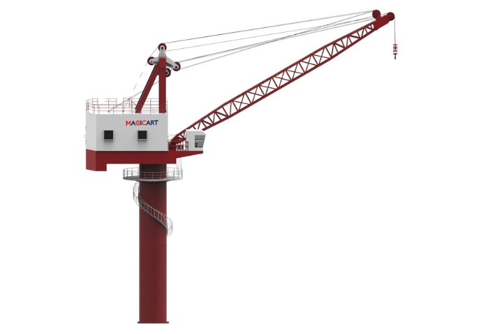 Fixed Floating Dock Crane
