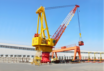 Fixed Floating Dock Crane