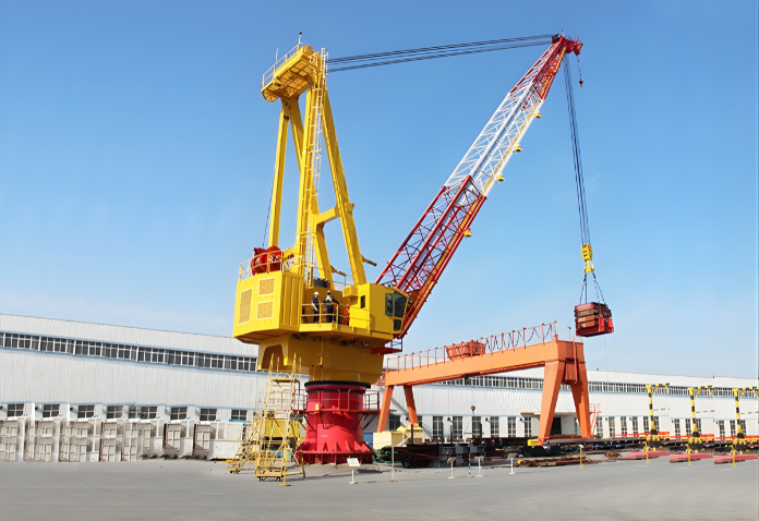 Fixed Floating Dock Crane