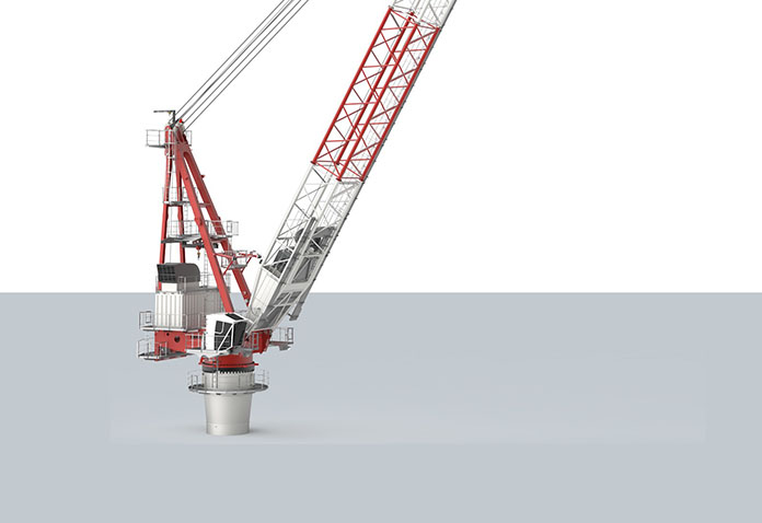Fixed Floating Dock Crane